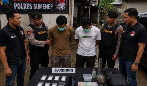 Diduga Jadi Lokasi Pesta Sabu, Rumah di Paberasan Digerebek Polisi dan Dua Pemuda Diamankan