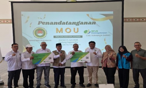 BPJS Ketenagakerjaan Surabaya Darmo dan APPSI Surabaya Kerja Sama Lindungi Ekosistem Pasar