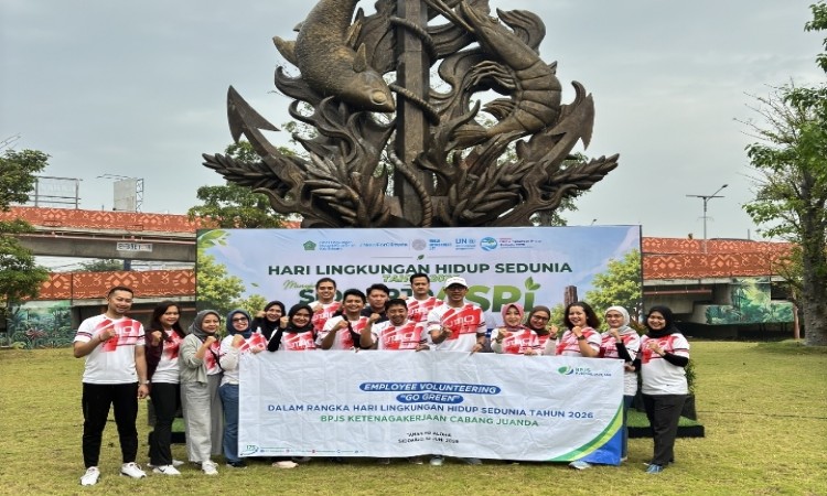 Peringati Hari Lingkungan Hidup Sedunia, BPJS Ketenagakerjaan Juanda Employee Volunteering Go-Green
