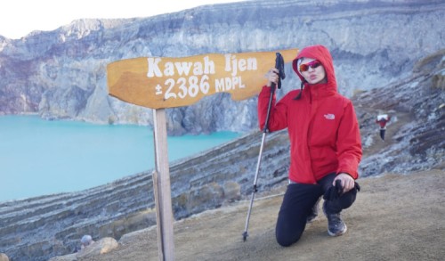 Terpesona Sunrise Ijen, Raline Shah Sebut Banyuwangi Kelas Dunia
