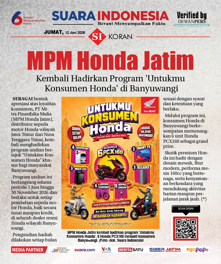 EDISI, JUMAT 12 JUNI 2026