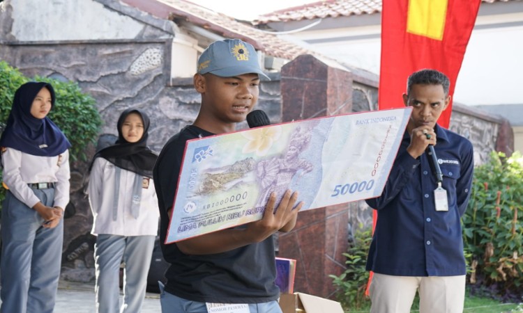 BI Tegal Kampanyekan CBP Rupiah Ditengah Lomba Ketangkasan Baris Berbaris Lanal