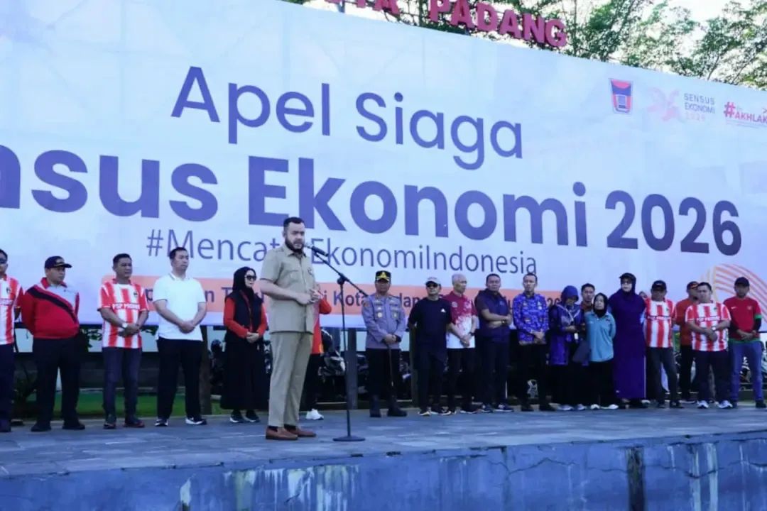 Pimpin Apel Siaga Sensus Ekonomi 2026, Walkot Padang: Data Akurat Jadi Pondasi Pembangunan