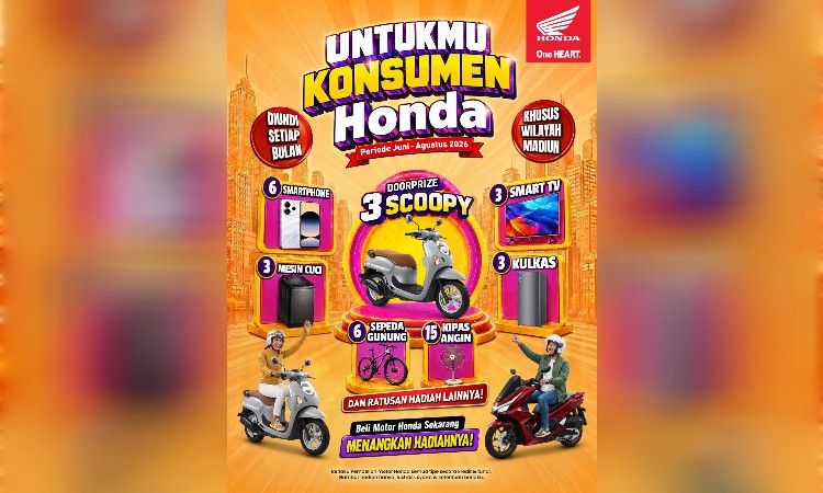 Program 'Untukmu Konsumen Honda' di Madiun, Berhadiah 3 Honda Scoopy 
