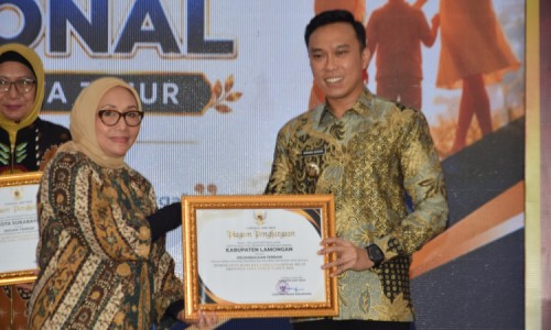 Pemkab Lamongan Raih Penghargaan Kelembagaan Terbaik dalam Pencegahan Perkawinan Anak