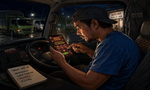 Sopir Truk di Gresik Ngaku Kehilangan Aki, Ternyata Dijual Demi Bayar Judol