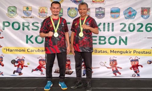 Bangga! Cilacap Raih Medali Emas di Cabor Tenis Meja pada Porsenitas Kunci Bersama 2026 di Cirebon