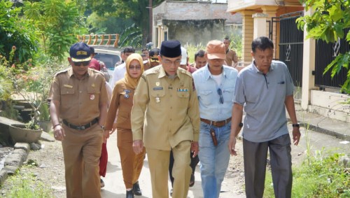 Wawako Padang Tinjau Rencana Pembangunan Jalan Lingkungan di Surau Gadang