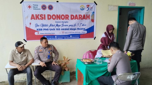 Personel Polres Sinjai Donorkan Darah, Tebar Kepedulian di Dies Natalis Akbid Mega Buana