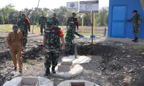 Krisis Air di Kedungadem, Dansatgas TMMD Cek Progres Sumur Bor Dusun Bekatul