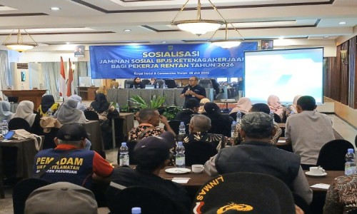 Pemkab Pasuruan Perluas Perlindungan BPJS Ketenagakerjaan Pekerja Rentan Lewat DBHCHT
