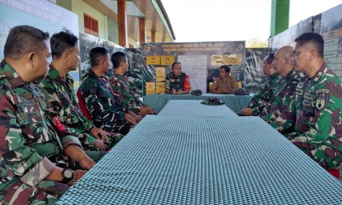 Tinjau Posko TMMD di Kesongo, Dansatgas Bakar Semangat Personel