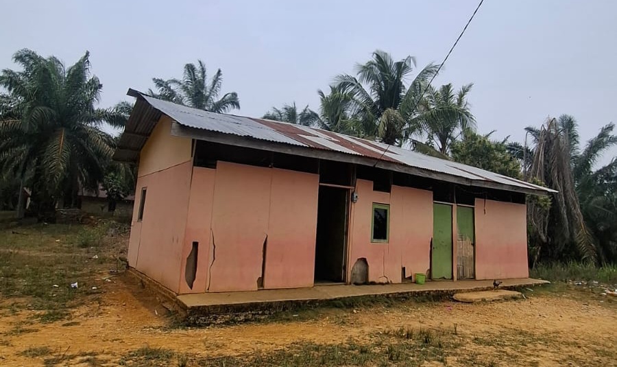 Potret Pendidikan di Sungai Agung Kampar Sekolah Berdiri Sejak 2004, Bangunan Masih Memprihatinkan