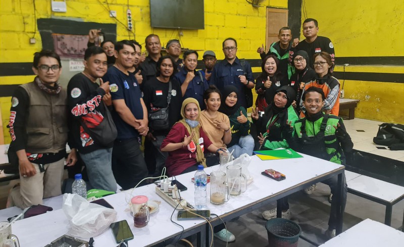Ngobrol Santai, BPJS Ketenagakerjaan Ingatkan Pentingnya Jaminan Sosial ke Tim URC Gojek Surabaya