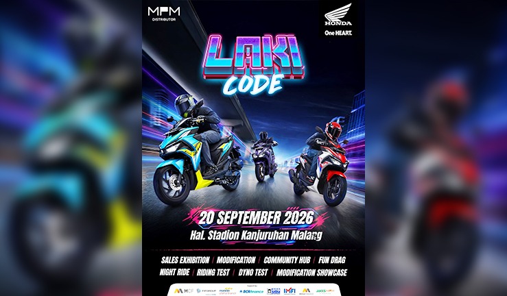 MPM Honda Hadirkan 'LAKI CODE', Padukan Kreativitas, Modifikasi dan Night Ride di Malang.