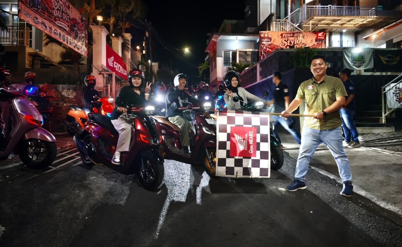 Stylo Sound Ride Tunjukkan Style Lo Nyanyi, Rayakan Gaya Retro Honda Stylo 160 di Malang
