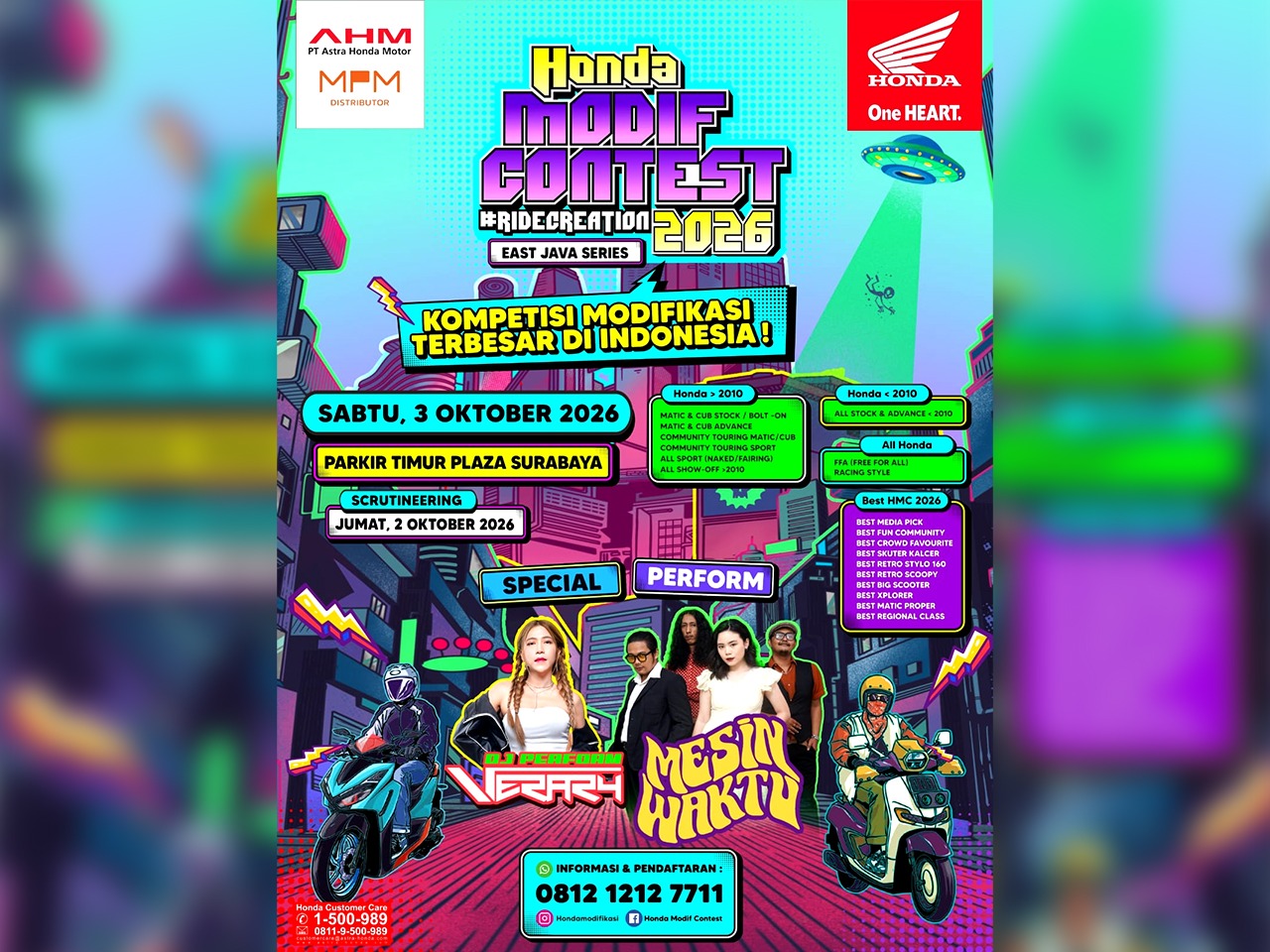 Honda Modif Contest 2026 Hadir di Surabaya, Wadah Kreativitas Modifikator dan Komunitas Honda