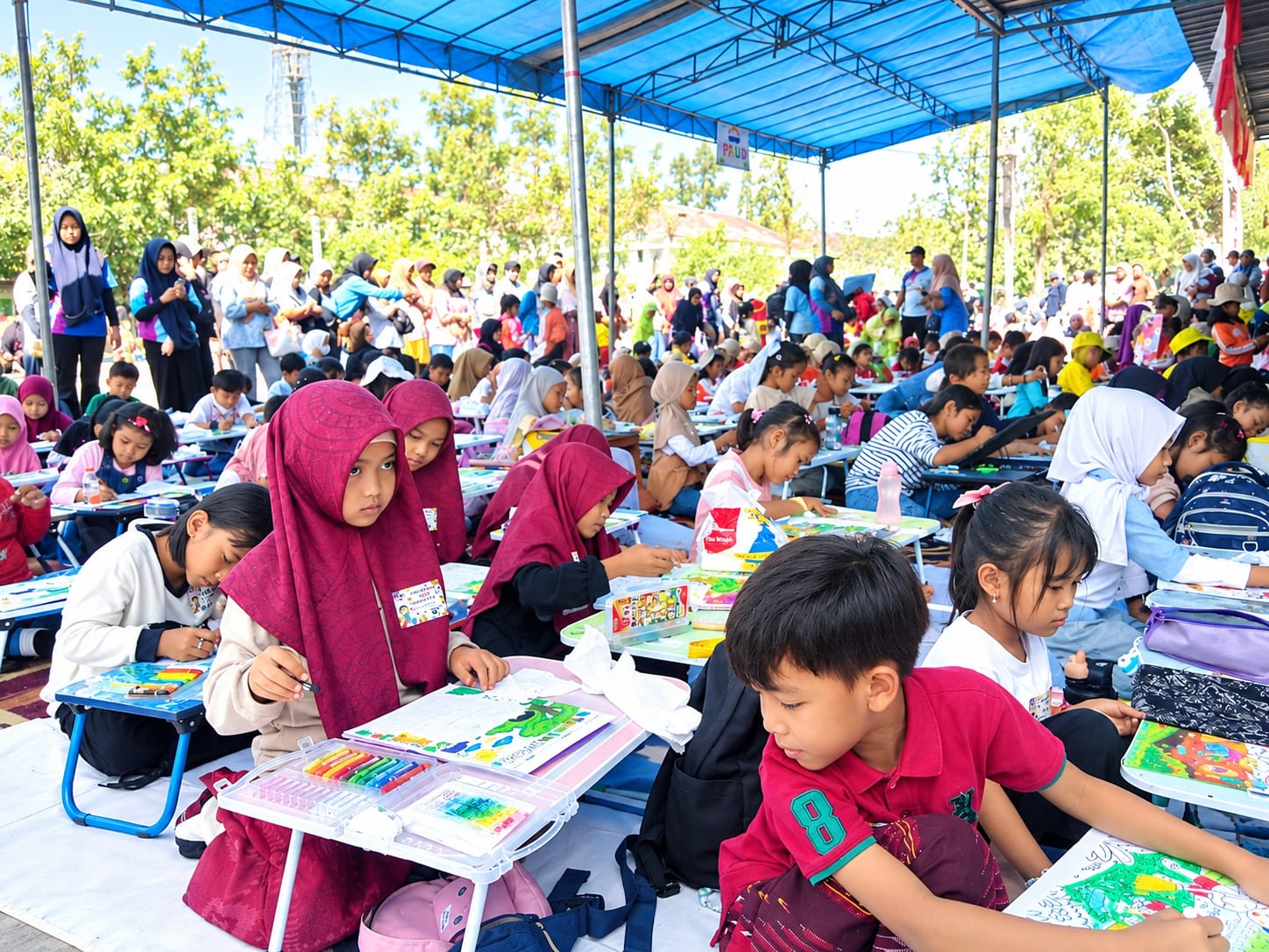 Ratusan Anak di Bululawang Malang Ramaikan TI Mart Kids Festival 2026