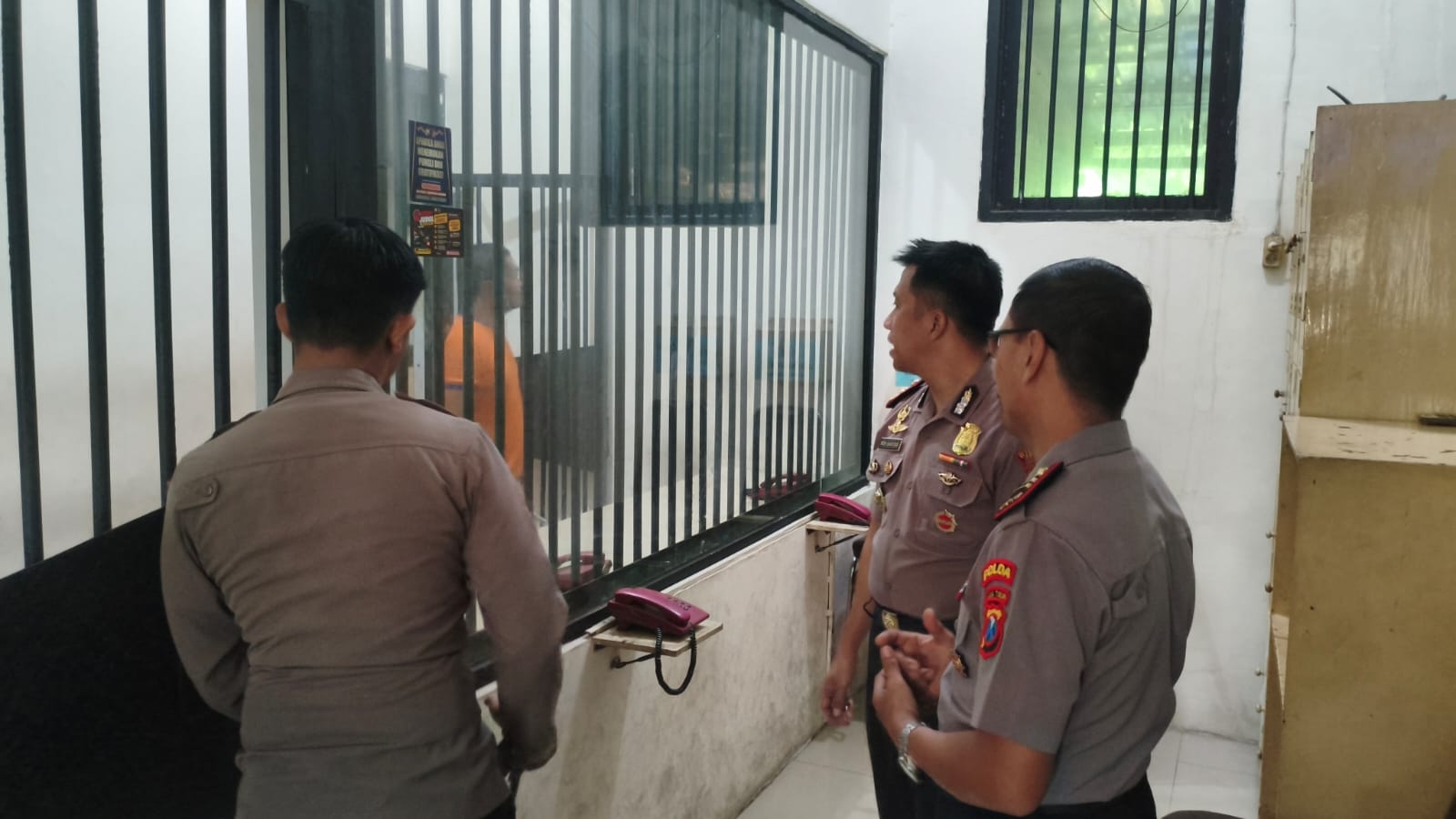 Wakapolres Gresik Sambangi Rutan, Cek Keamanan dan Kondisi Tahanan