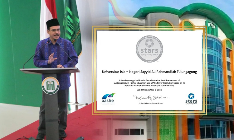 UIN SATU Tulungagung Jadi Satu-satunya Kampus yang Raih Sertifikasi Hijau AASHE STARS