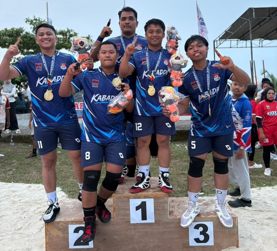 Tim Kabaddi Kota Padang Sabet Delapan Medali Emas Porprov XVI Sumatera Barat