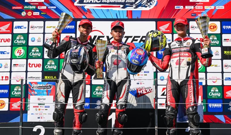 Tampil Gemilang di Thailand, Pebalap Binaan Astra Honda Raih Double Podium