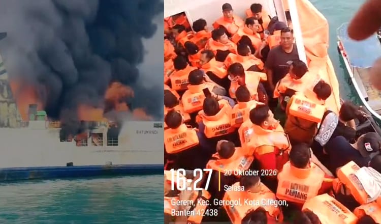 Insiden Kebakaran KMP Batumandi di Perairan Merak: Seluruh Penumpang dan Awak Berhasil Dievakuasi